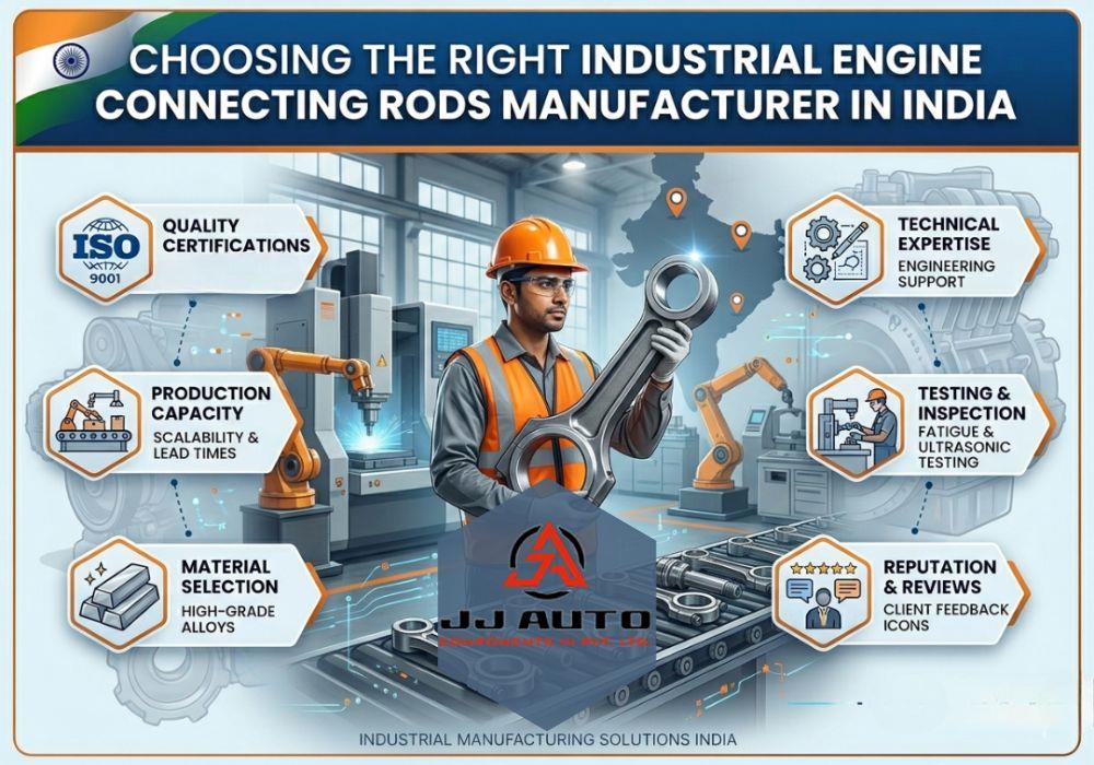 Choosing the Right Industrial Engine Connecting Rods Manufacturer in India