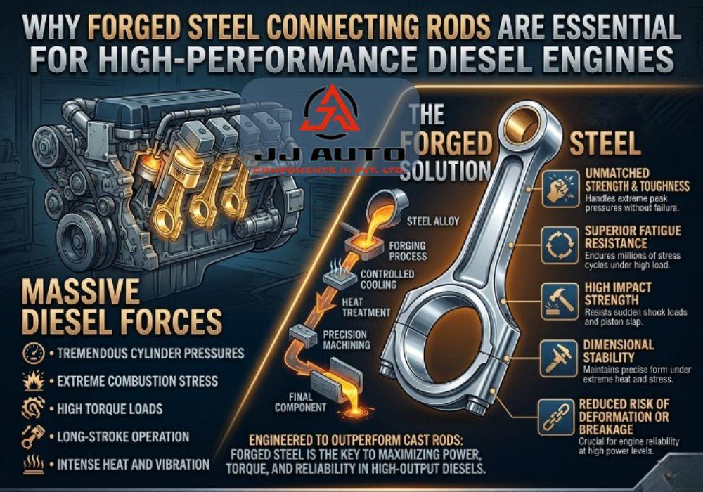 Why Forged Steel Connecting Rods Are Essential for High-Performance Diesel Engines