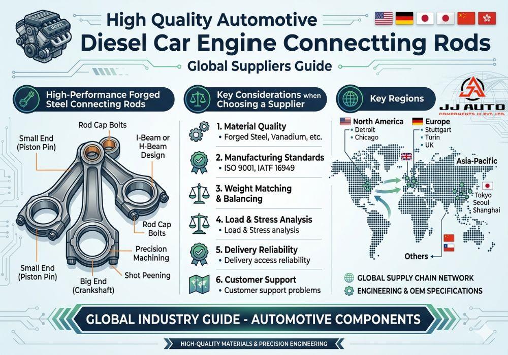 High Quality Automotive Diesel Car Engine Connecting Rods Global Suppliers Guide